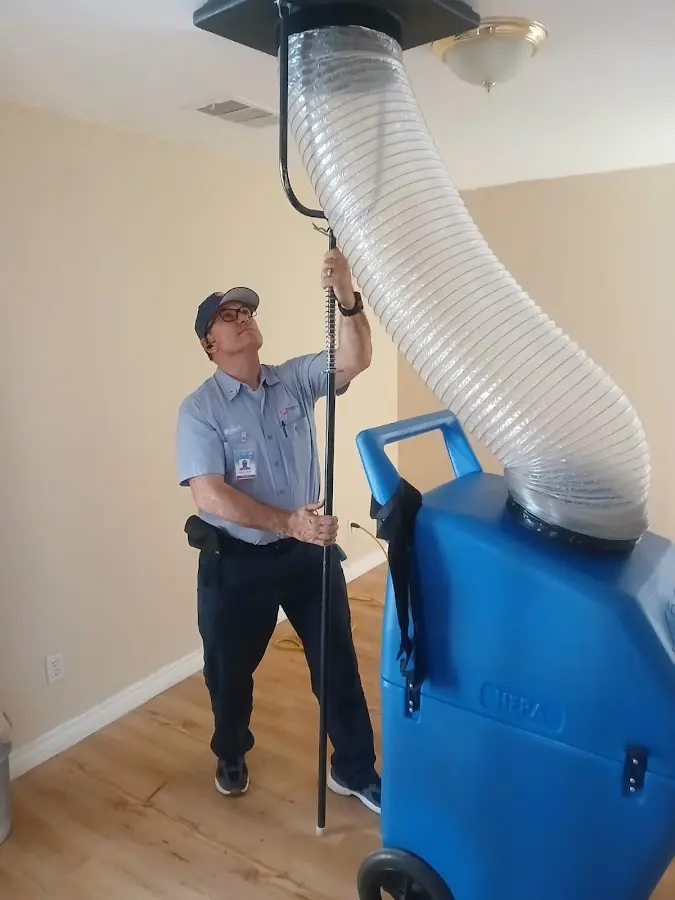 HVAC Installation technician using HEPA equipment in Zuni Pueblo